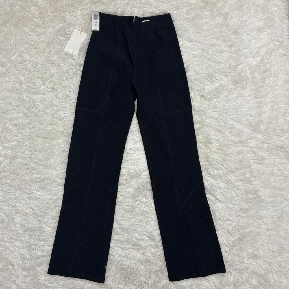 NWT Japanese Fabric Wilfred black high-waisted straight-leg trousers Size XXS